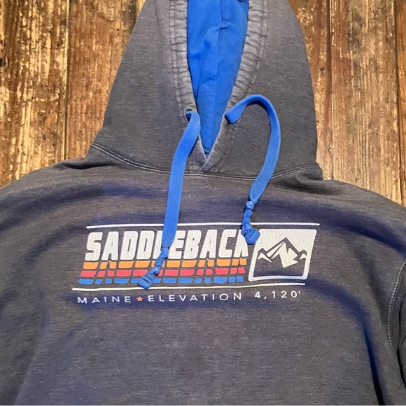 Saddleback Gray Hoodie with Blue Lining - Picture 2 of 5